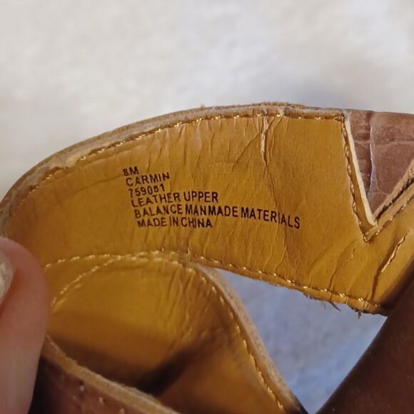 Solos leather uppers women's size 8 brown - Picture 4 of 5